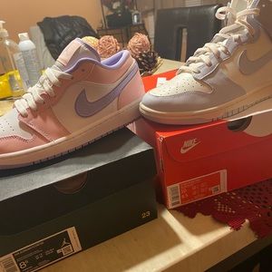 AJ 1 low size 8.5 & Nike Dunks Sail Size 10W